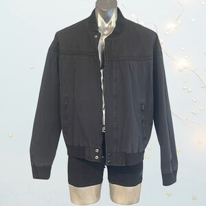 David Taylor Charcoal Bomber Jacket in size XL